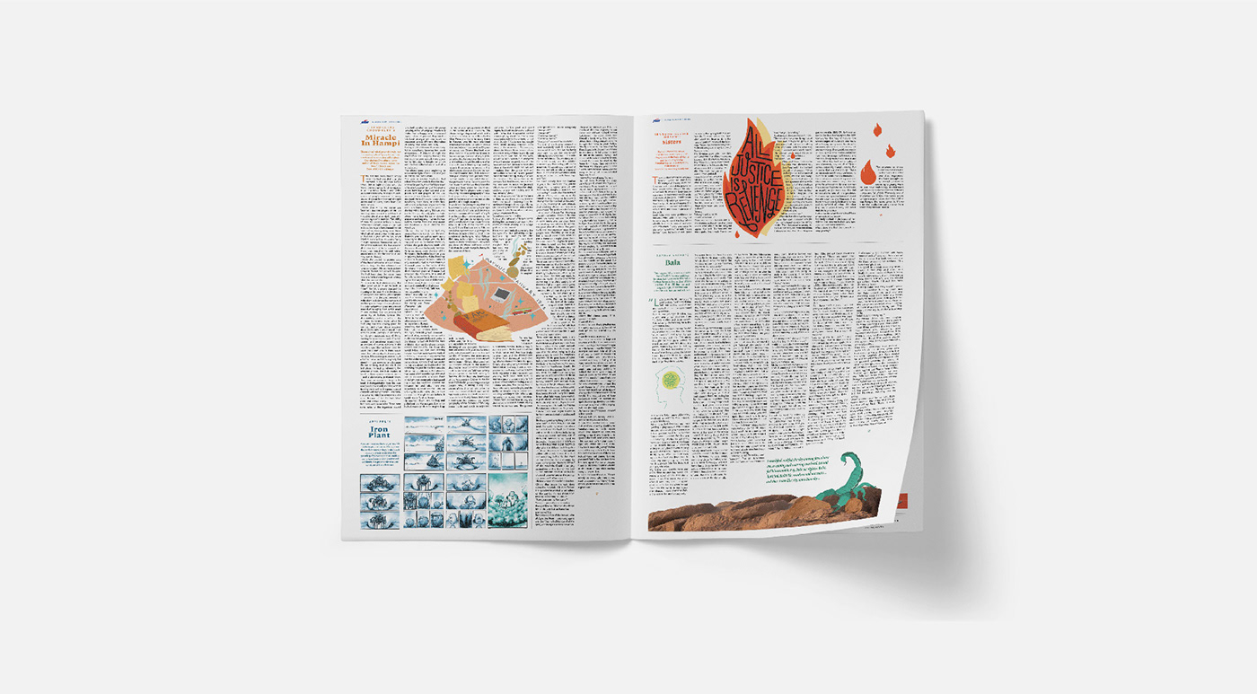 newspaper Stories JSW ILLUSTRATION  editorial publication colorful indian collage photos
