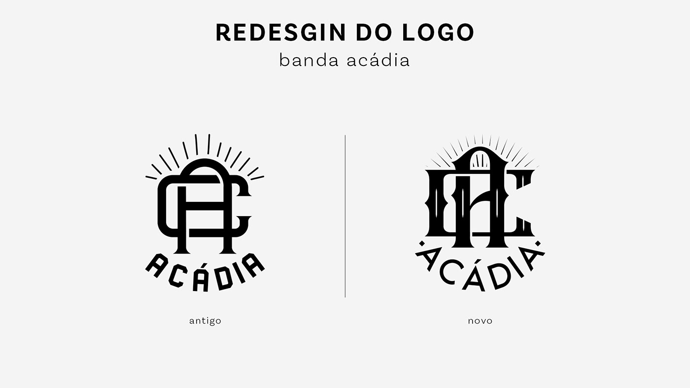 redesign branding  banda logo design Logotipo monograma design gráfico