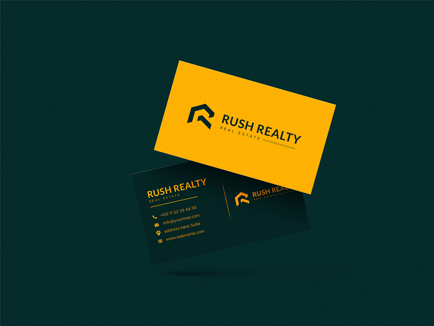 Rush Realty - Real Estate Logo Design & Identity Design
