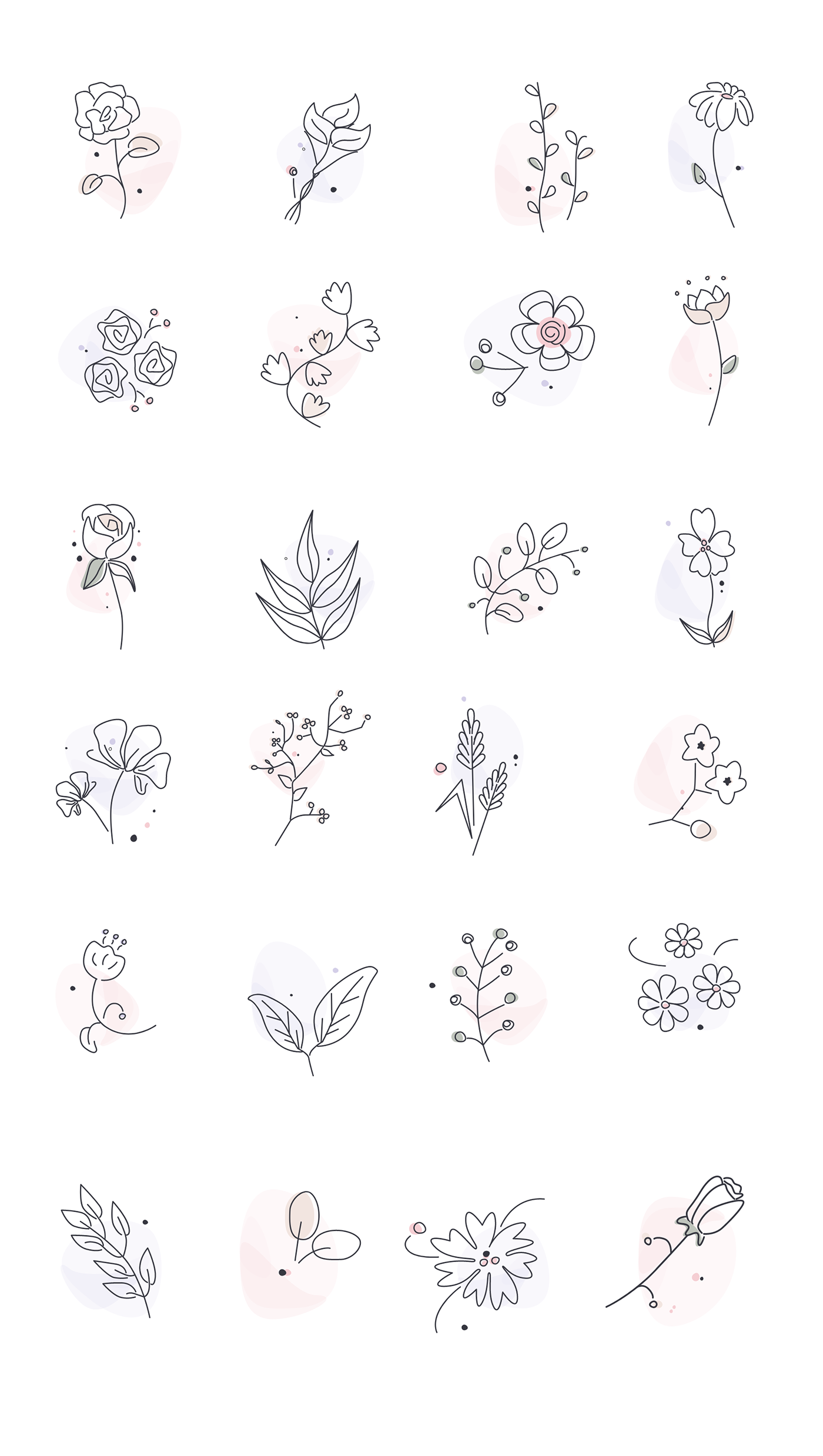 floral Flowers free Illustrations free vector illustration package pink Roses svg vector