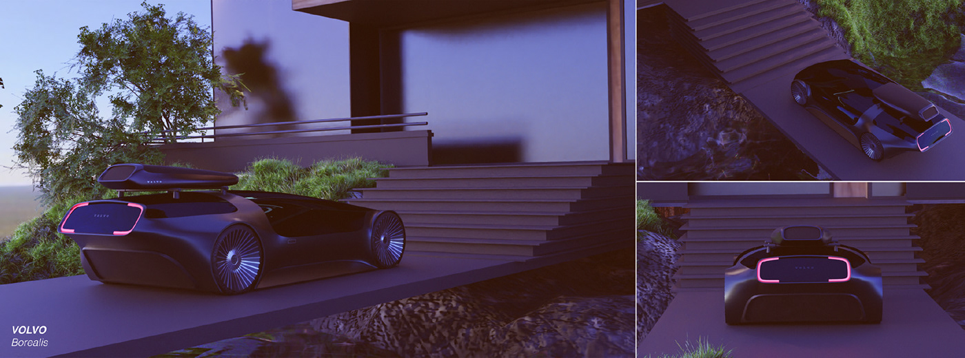 car Volvo design cardesign sketch 3D exterior Render photoshop blender
