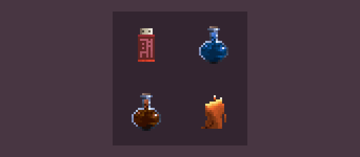 candle game item Keycard Pixel art potion