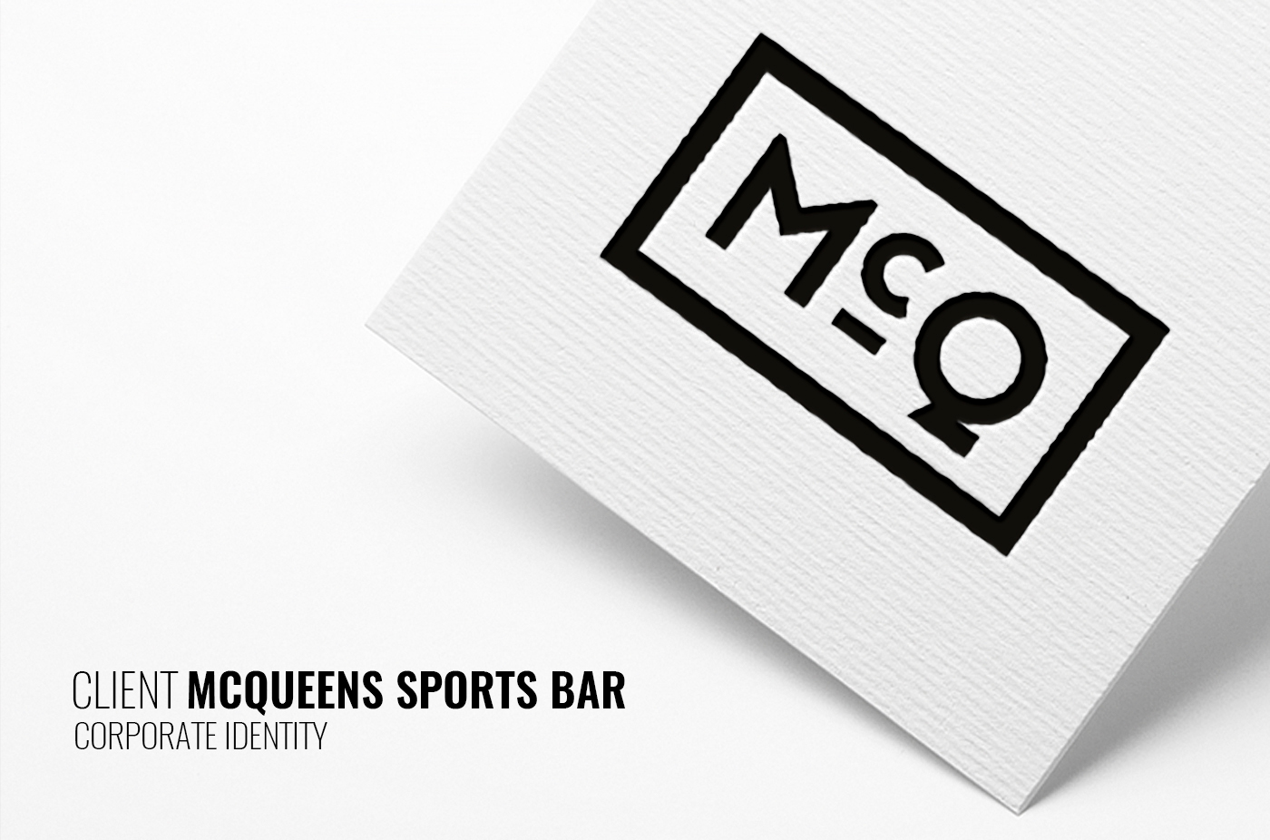 graphic design brand Logo Design logo sport sports bar beer identity Business Cards tshirt t-shirt agency McQueens