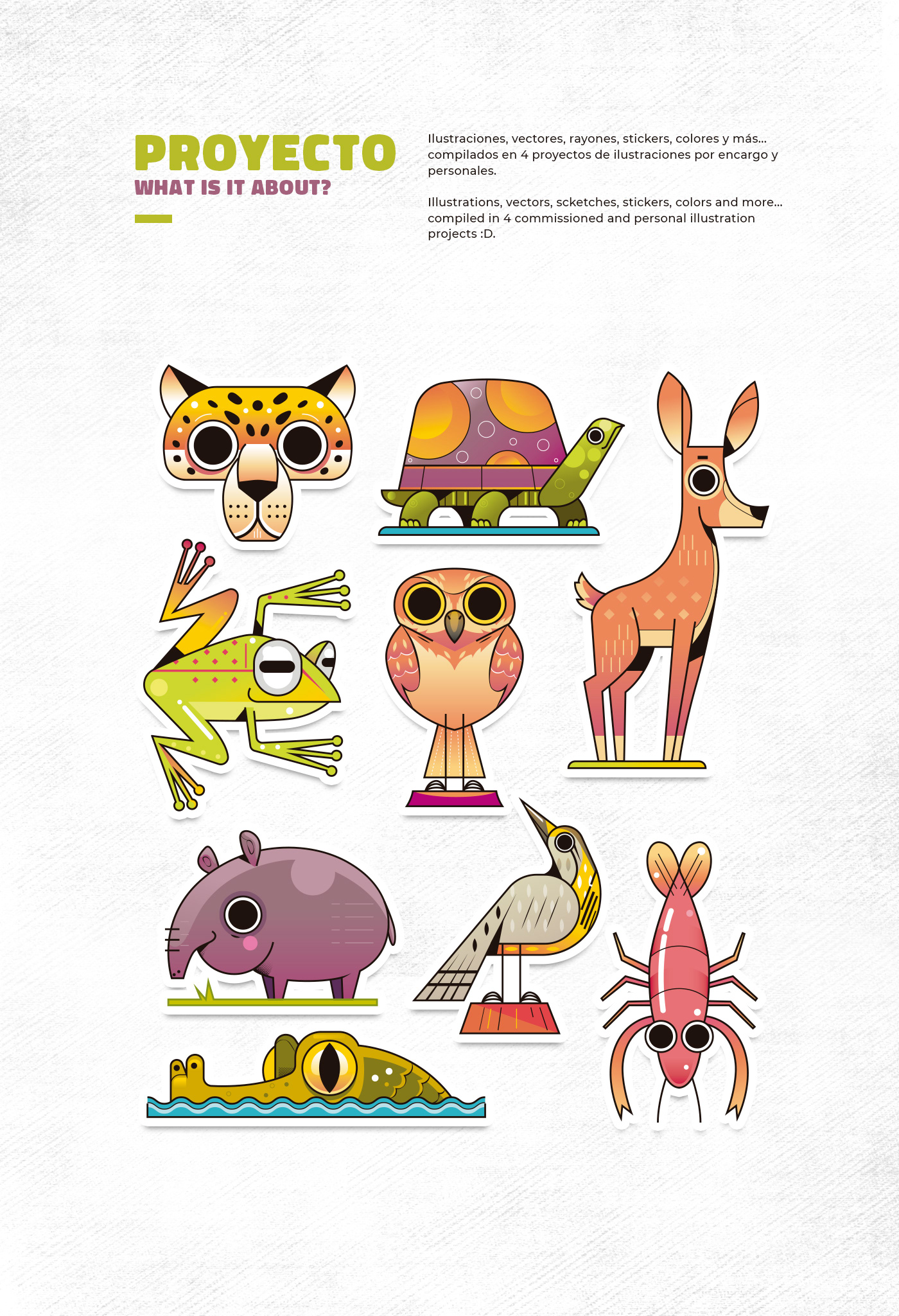 animals cartoon Character Character design  children color Digital Art  ILLUSTRATION  ilustracion vector