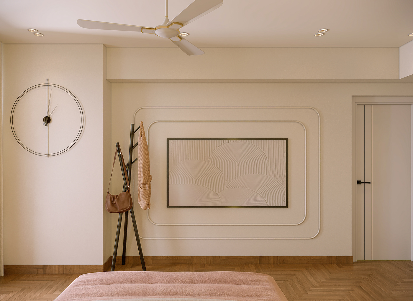 bedroom design DAUGHTER creative interior design  interiors 3ds max corona render  visualization architecture archviz