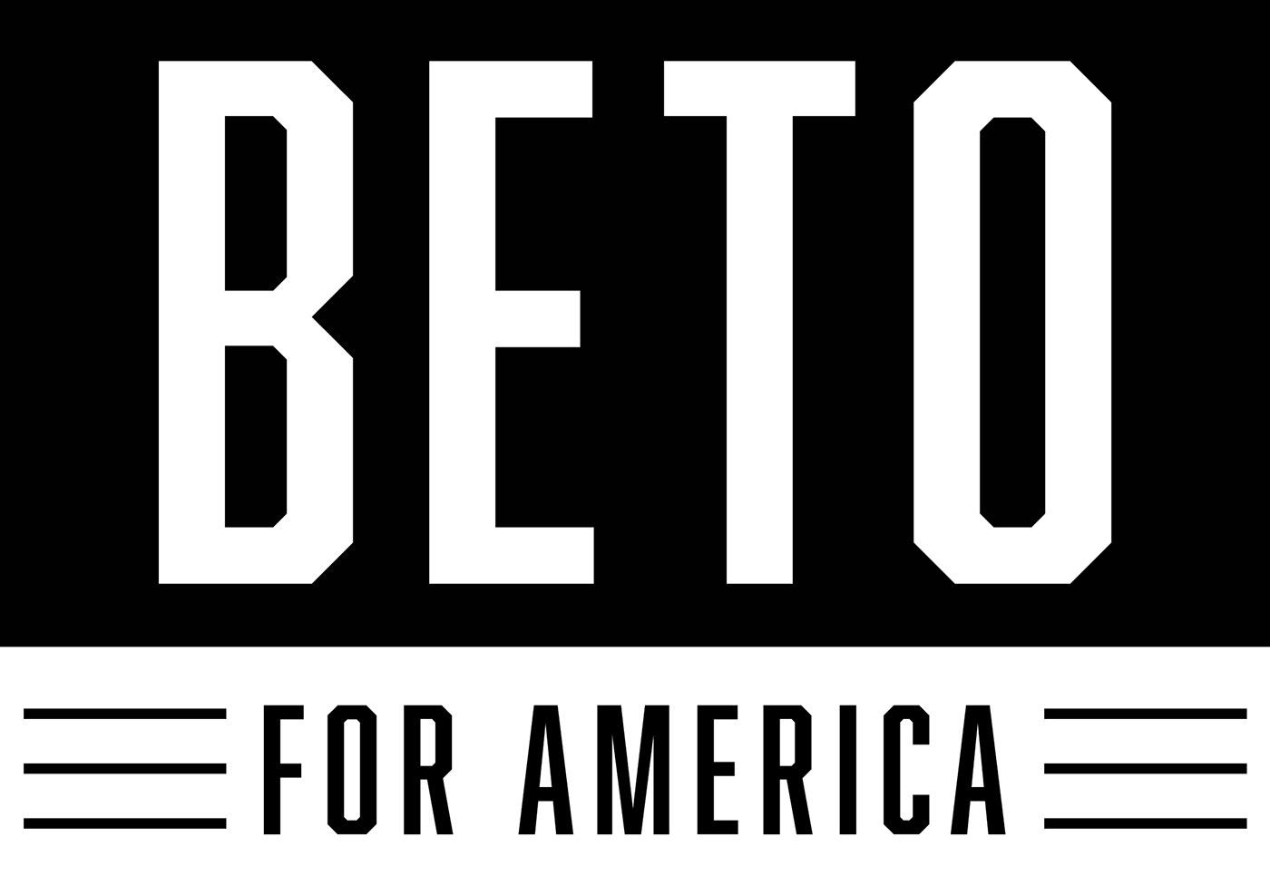 politics Presidential logo Logo Design pesident black White beto