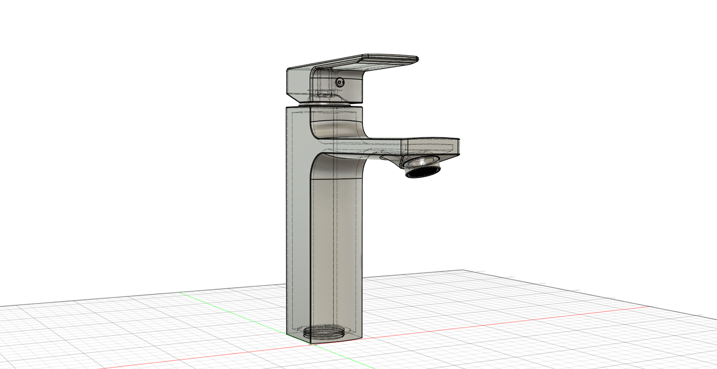3D 3d modeling fusion 360 keyshot 3d design 3D CGI 3D product design 3D product visualization 3D Rendering Faucet
