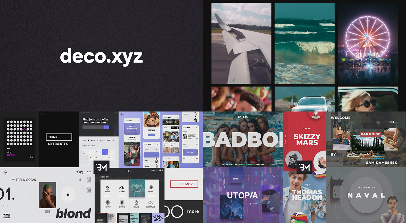 aesthetic branding  creative design graphic modern personal UI Website portfolio