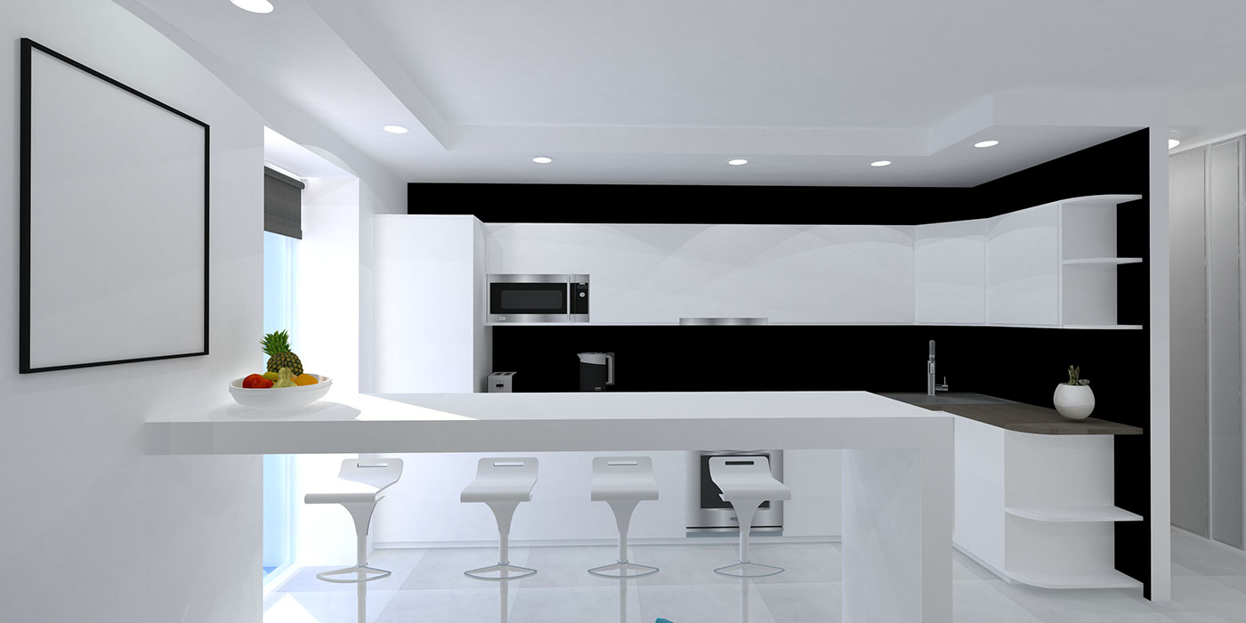 small flat simplicity Scandinavian modern Interior White comfortable Funkcional