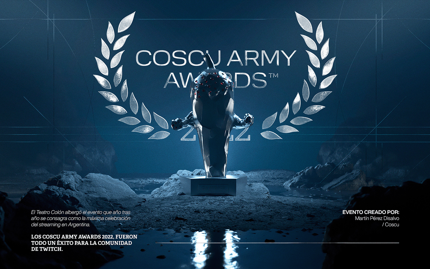 3D animation  art direction  Awards Event graphic design  social media Coscu Army streamers festival