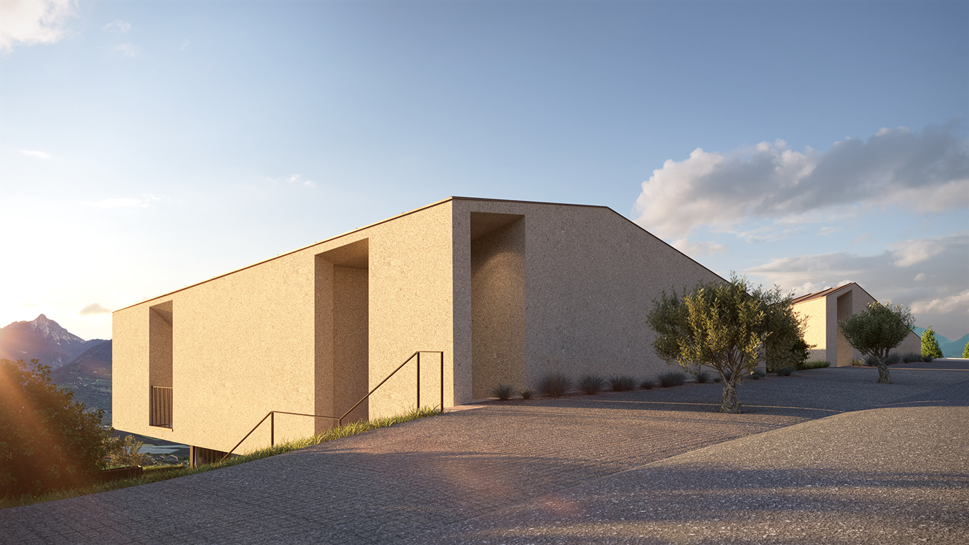 architectural archviz cinema 4d rendering south tyrol visualization visualisation architecture house Interior