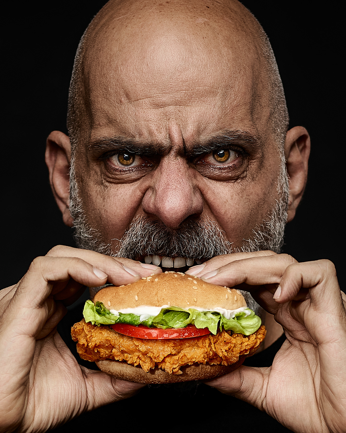 bigmac chicken face KFC McDonalds meat pollo portrait retratos Photography 