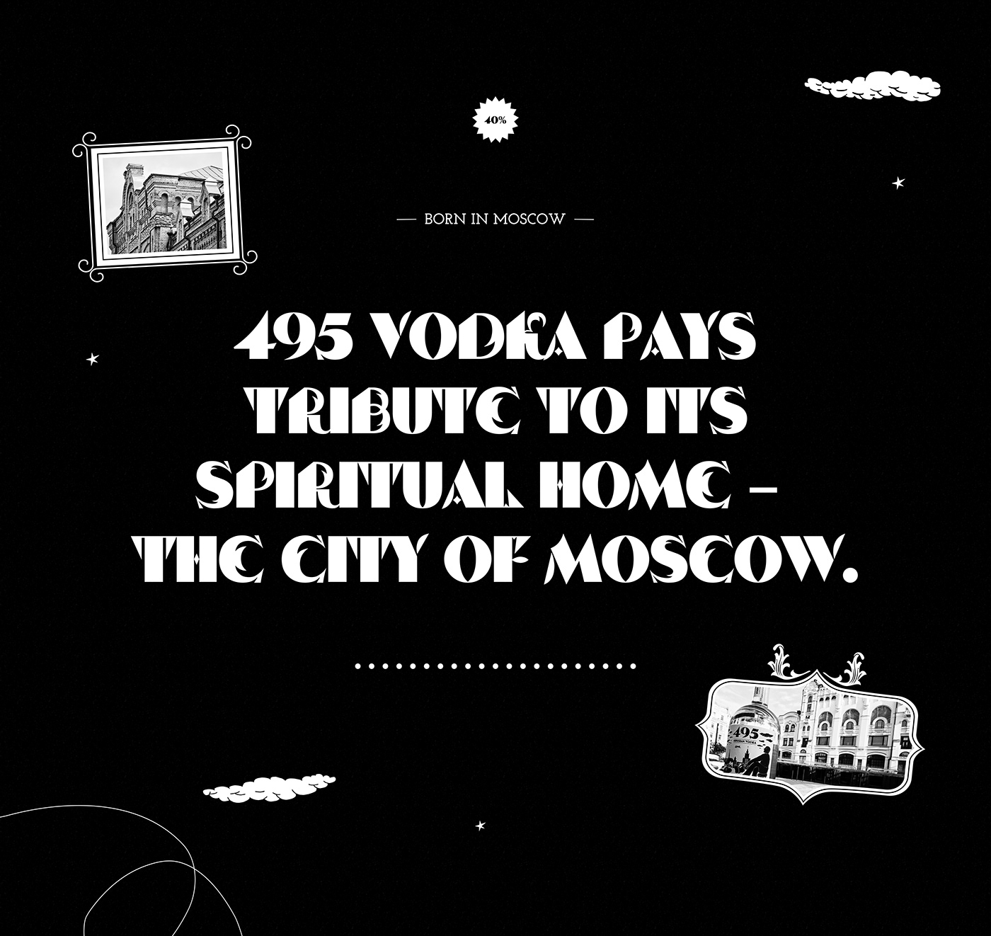 black interaction Moscow Responsive typography   UI ux Vodka Web Design  Website