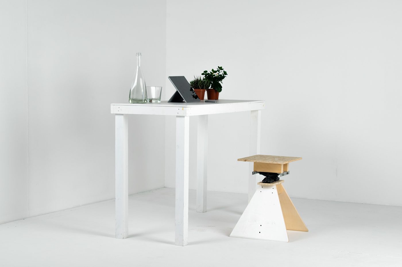 active sitting  furniture industrial design  magis plywood product design  Skating stool