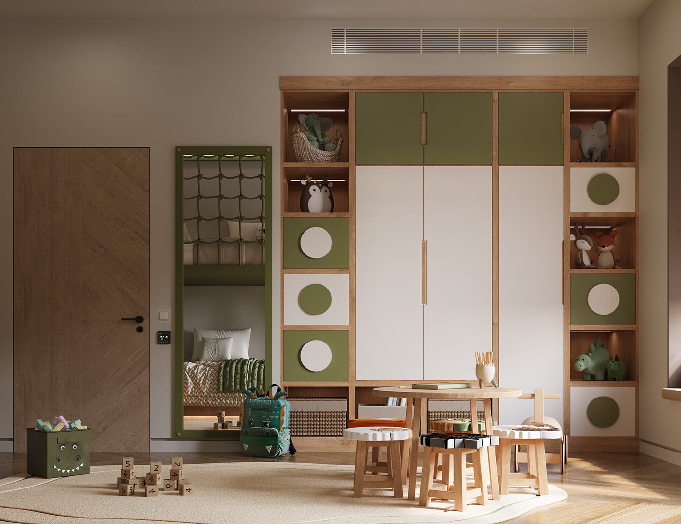 interior design  architecture visualization 3ds max corona archviz CGI kidsroom kidsroomdesign Render