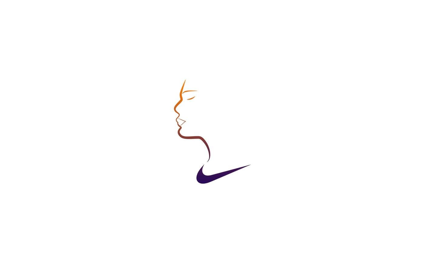Nike women logo brand identity Brand Design Mockup sport label
