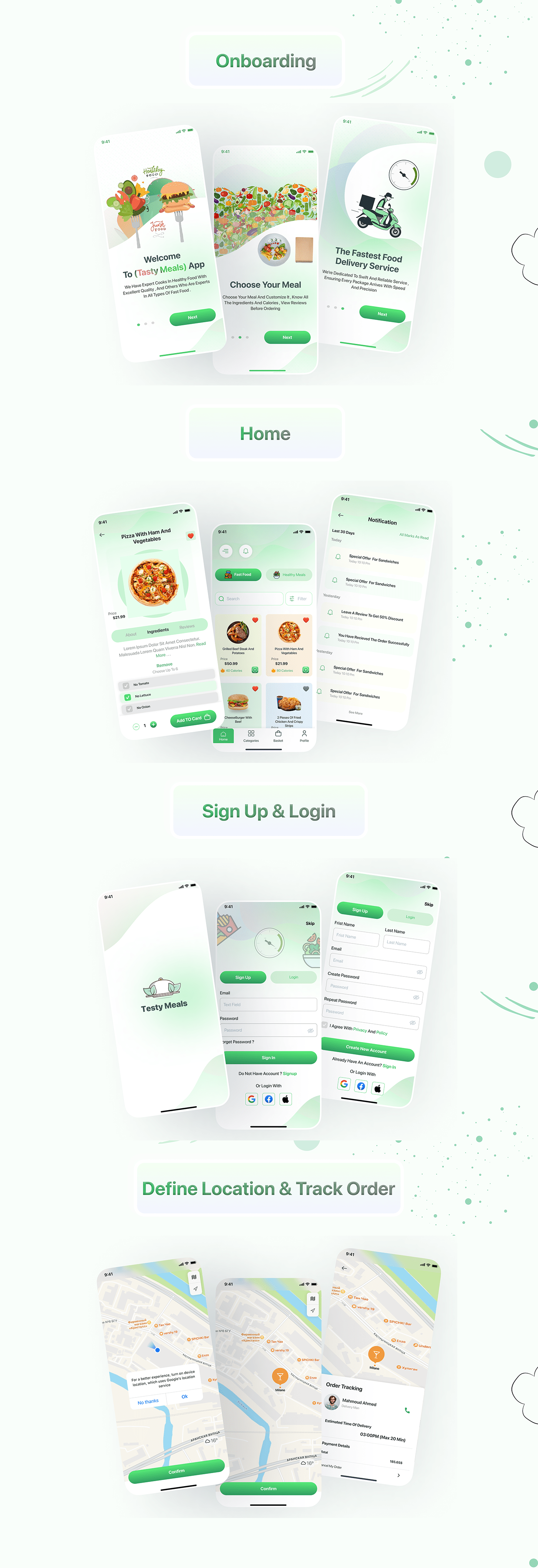 Food  Food UI/UX healthy food Fast food meal CaseStudy food delivery app delivery Case Study tasty food