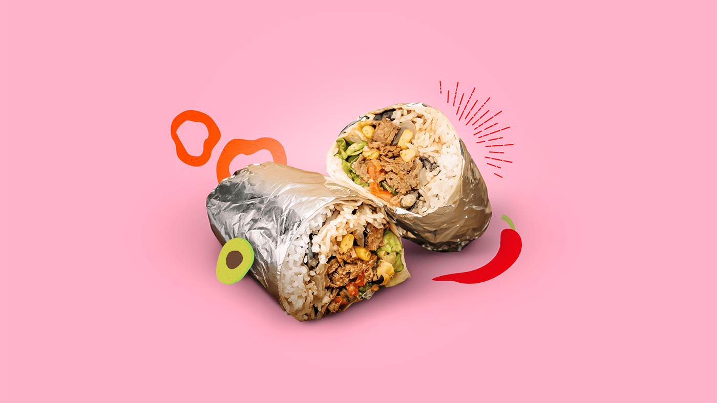 brand identity branding Burrito Food ILLUSTRATION logo Mexican mexico nachos restaurant