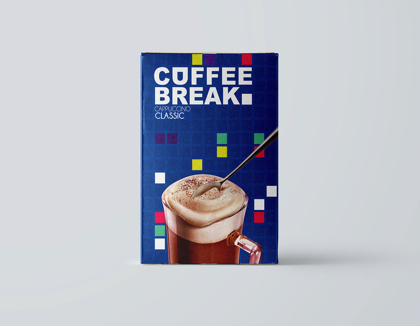 cappuccino Coffee digital elegant hazelnut Mocha Packaging pixels squares Young