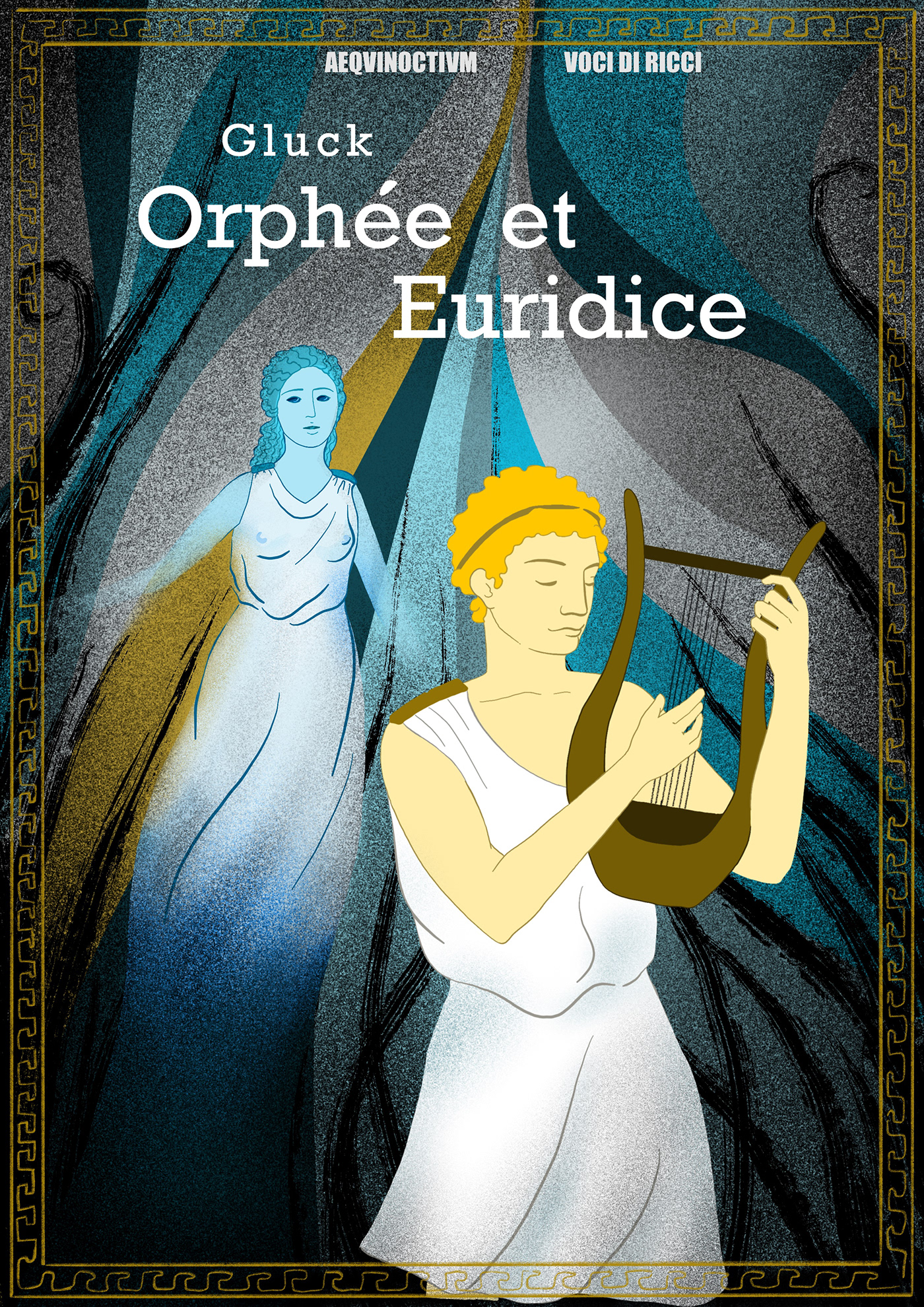 ancient greek music myth orpheus poster Procreate