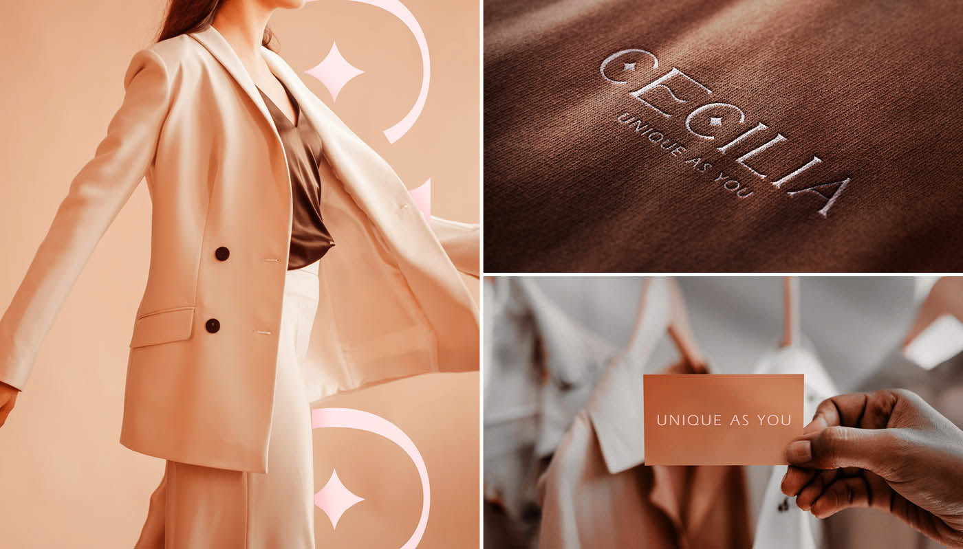 apparel branding  Clothing elegant Fashion  Logotype luxury minimal visual identity wear