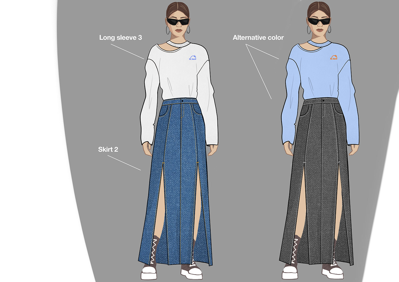 adobe illustrator apparel brand identity Clothing design digital illustration Fashion  fashion design fashion illustration moda