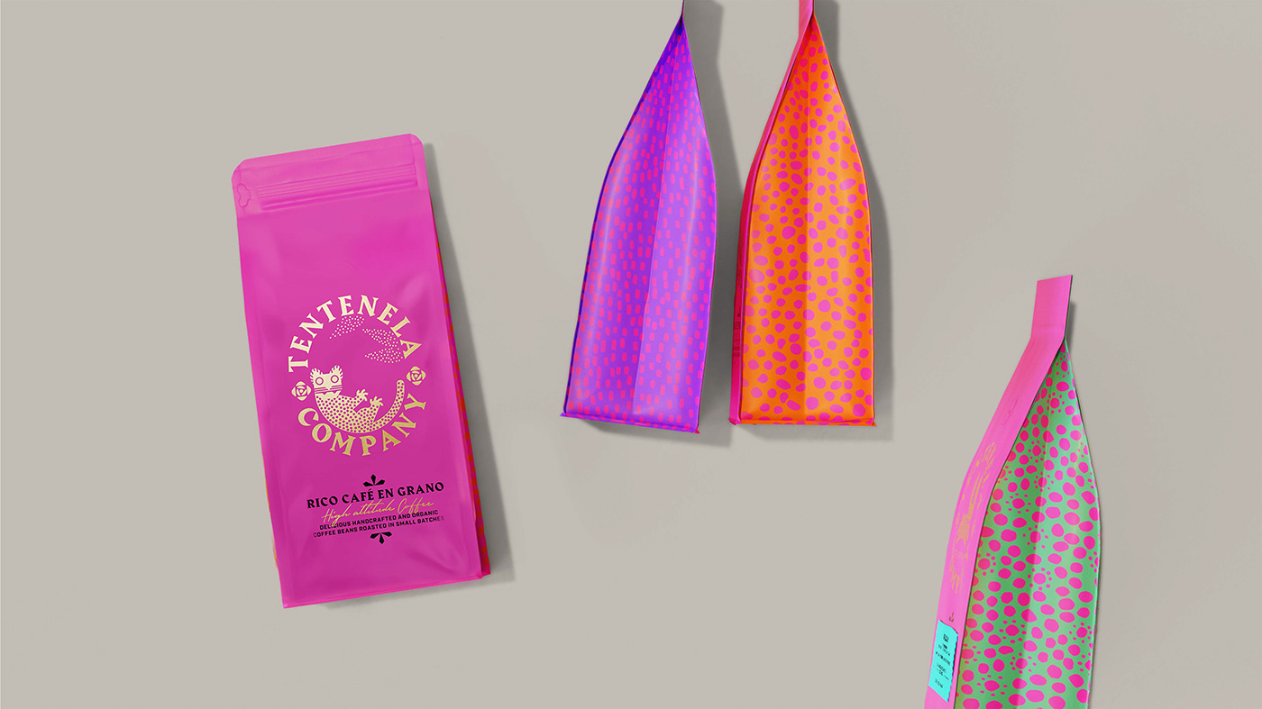 alebrije blend brand identity Coffee gourmet logos mexico Packaging pink premium