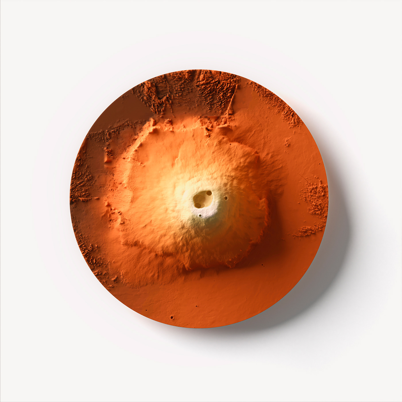 maps data visualization mars Digital Art  Space design digital design map design olympus mons shaded relief space cartography