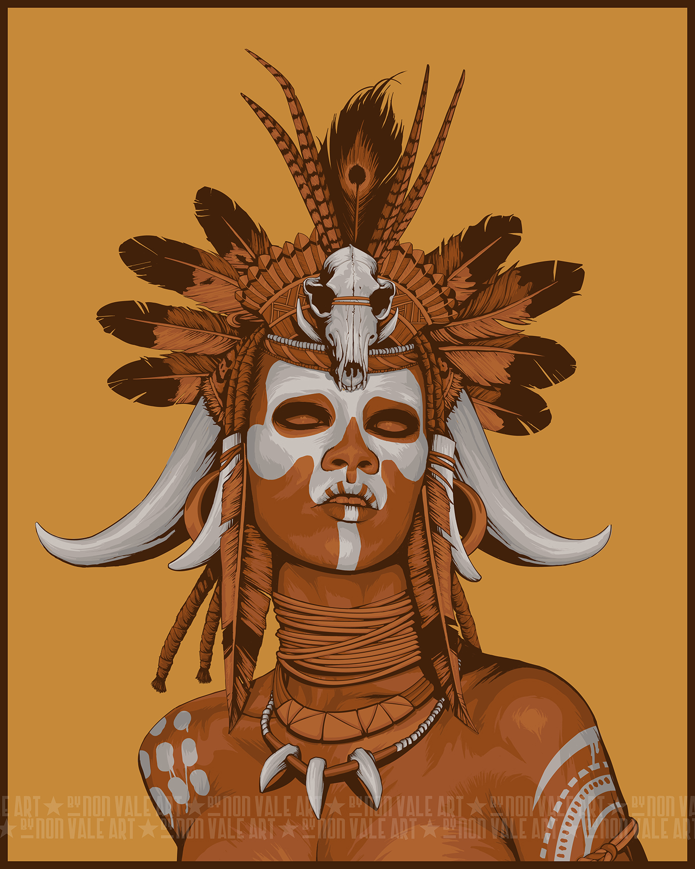 witch doctor,witch,voodoo,Magic ,poster,QOTSA,Цифровое искусство,Иллюстраци...