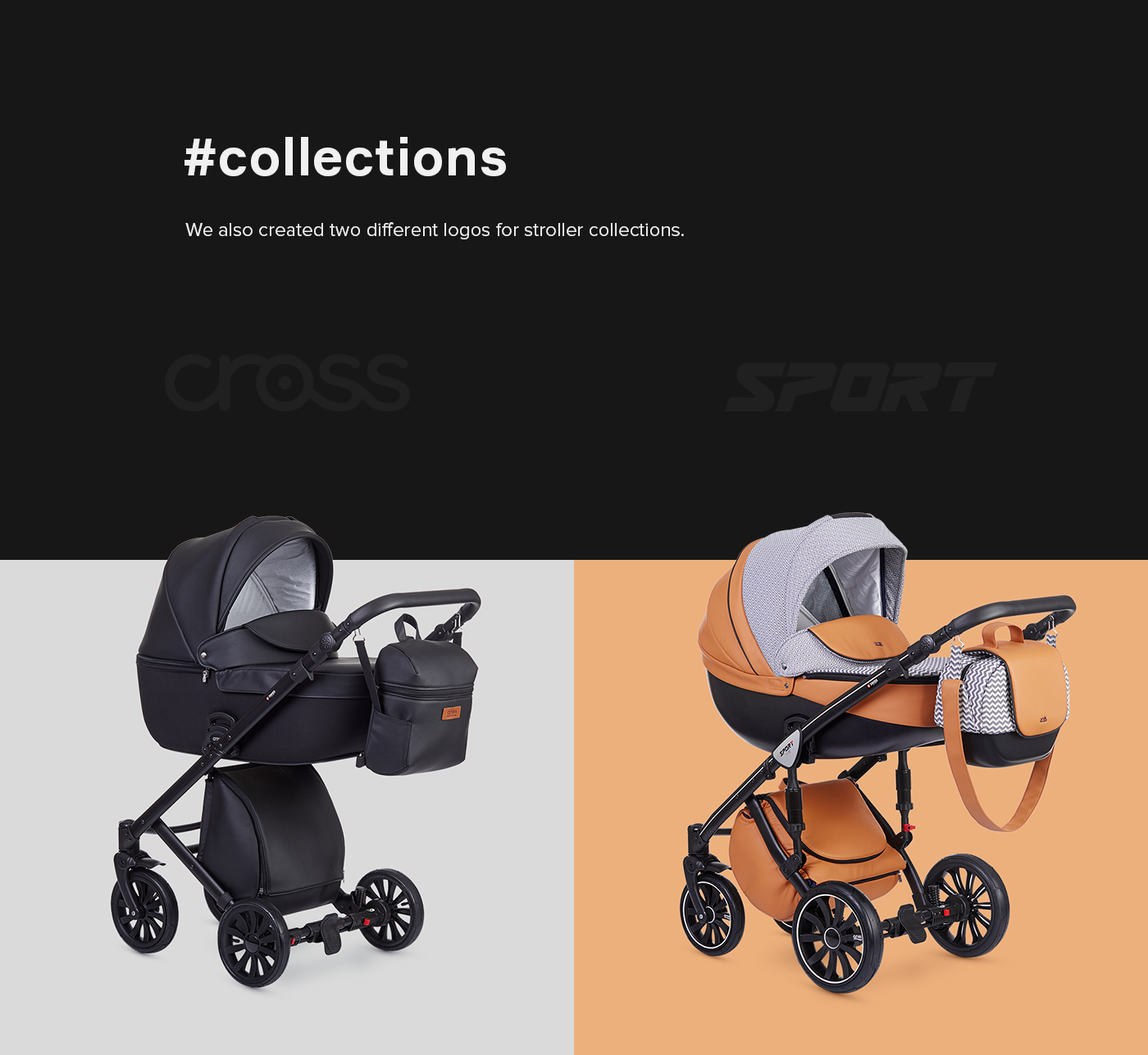 branding  identity stroller baby Catalogue Packaging black logo mirrolab