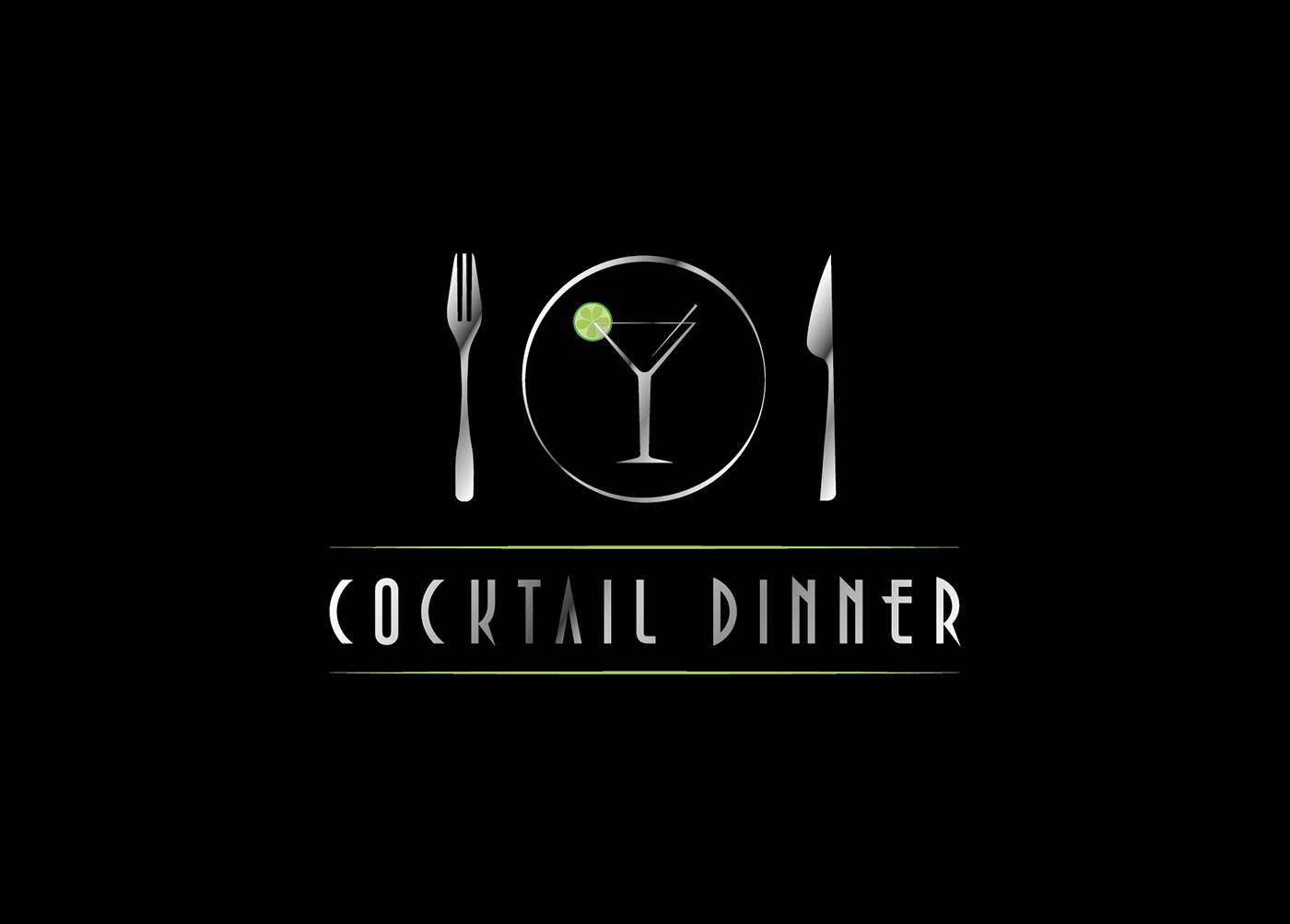 cocktail logo Logotype Event Smart elegant Lounge Bar bar night