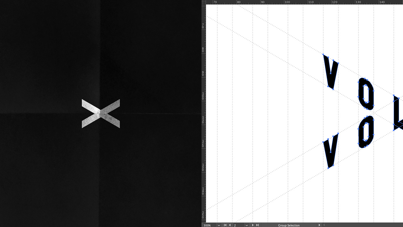 Volta geometric black and white b&w typography   motion
