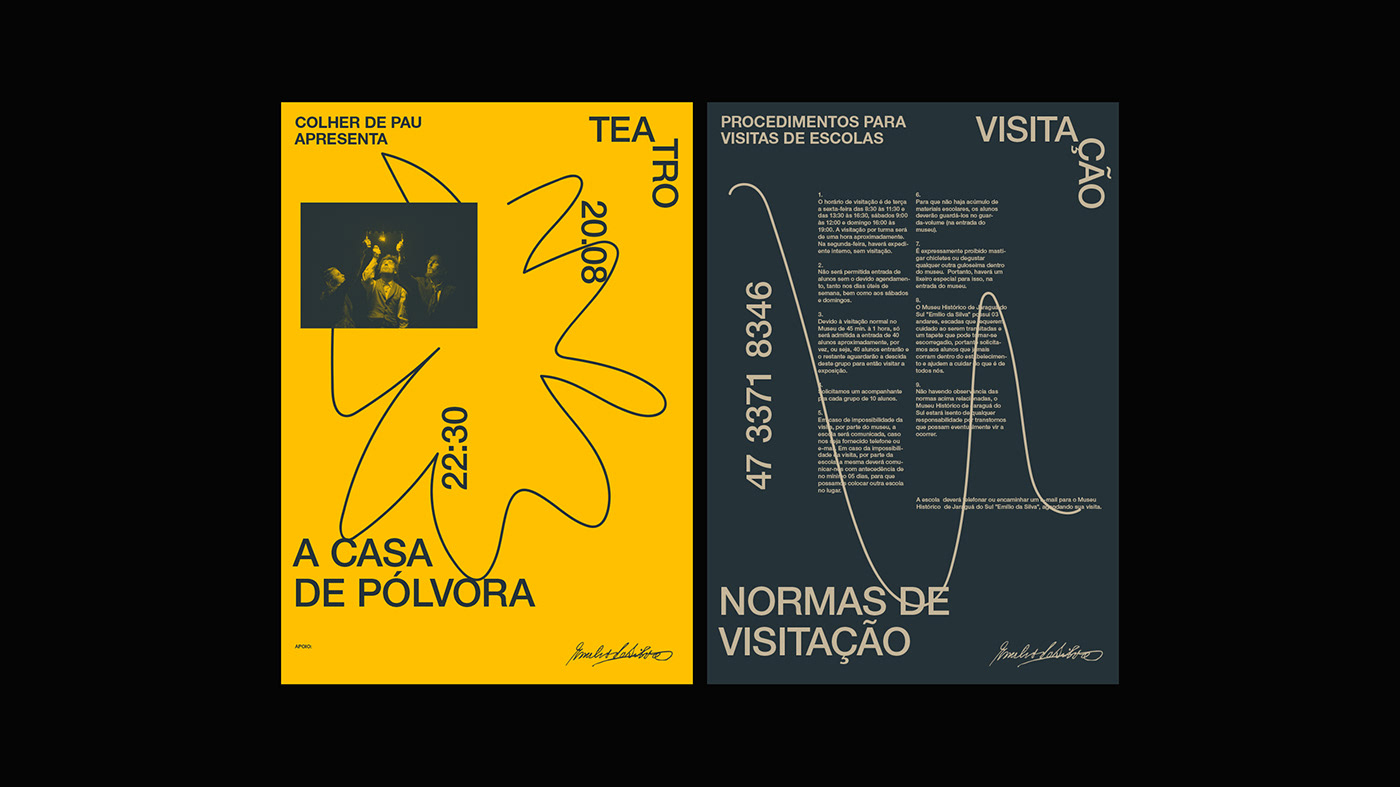 graphic design  Proposal museum history type Brazil