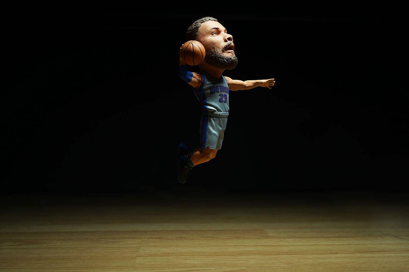 bulls Designer toys ESPN jordan Lakers LeBron NBA painting   Plastic Cell sculpture