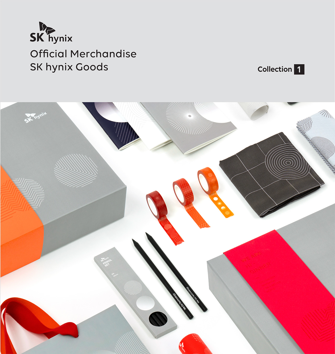 branding  Collection design graphic identity package SKhynix