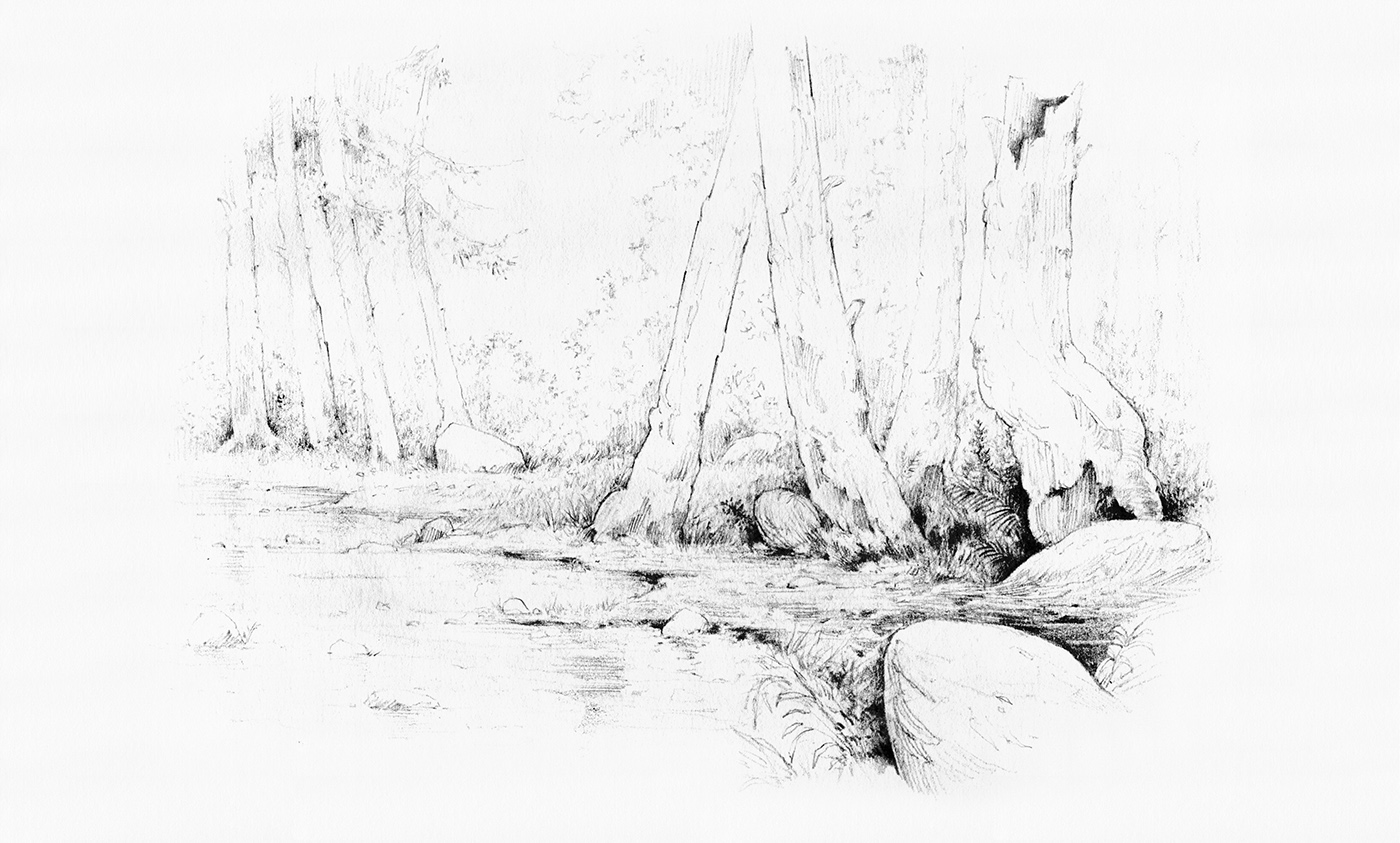 sketches croquis Layout background Landscape concept art Drawing  sketchbook Nature