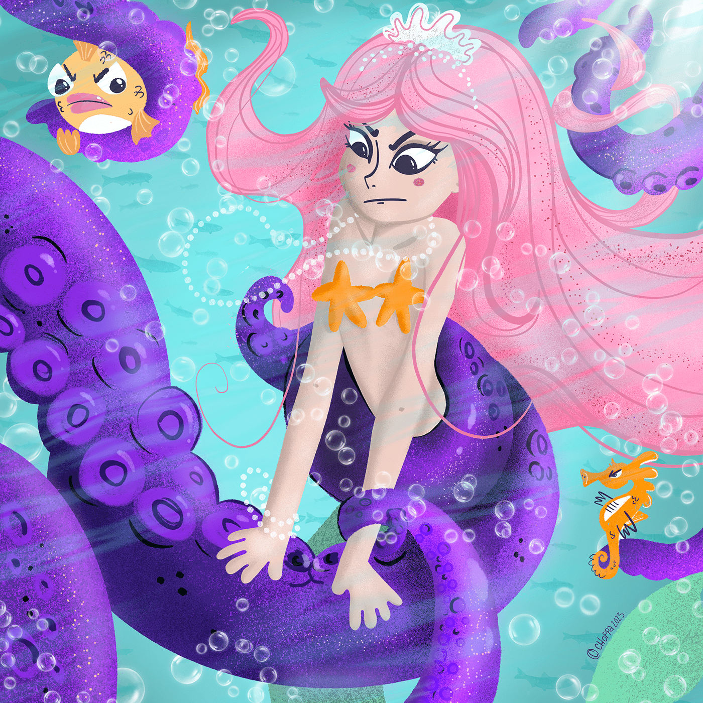 mermaid mermaids mermaid illustration mermay Procreate artwork digital illustration art