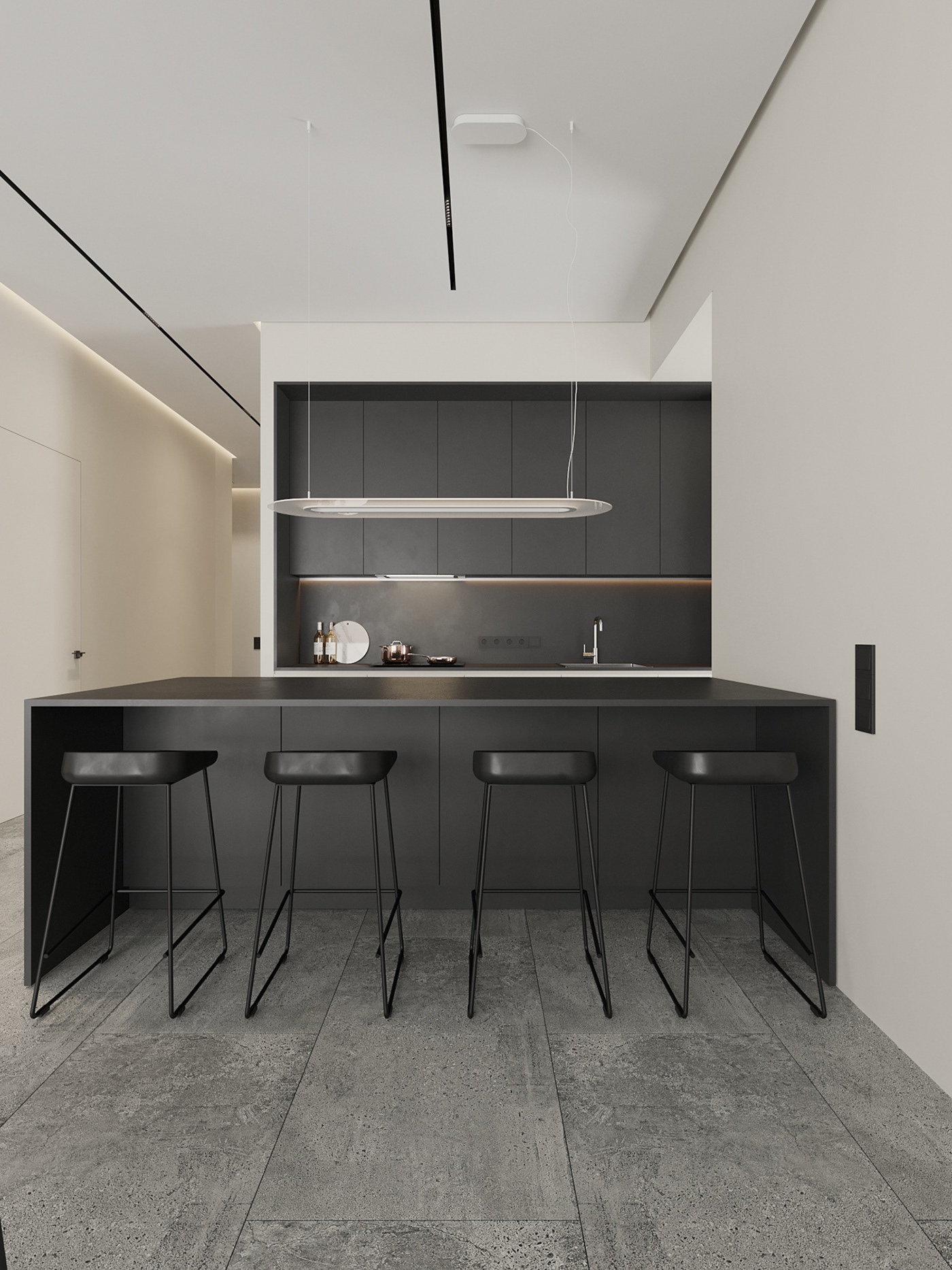 3D archviz CGI corona design interior design  kitchen photo Render visualization