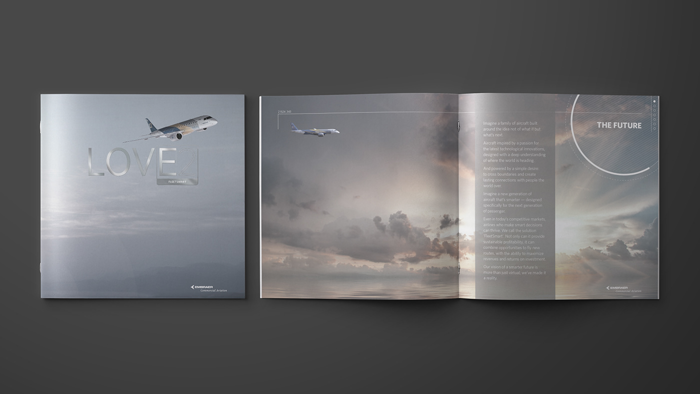 design print foil Color-Logic metallic onionskin high-end brochure Booklet Aerospace