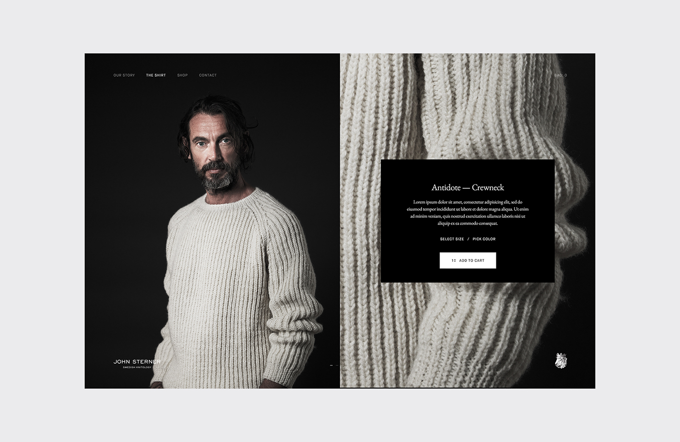 Fashion  Web Ecommerce design john sterner E COMMERCE webshop