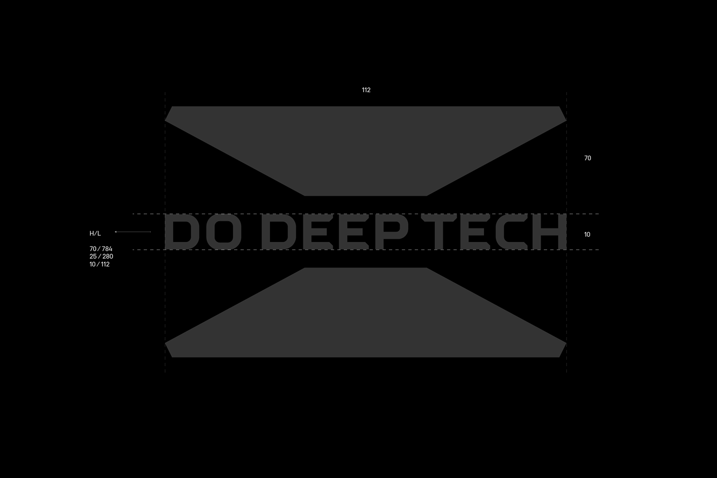deeptech brand identity depth geometry Logo Design mathematics science symbol typography   visual identity