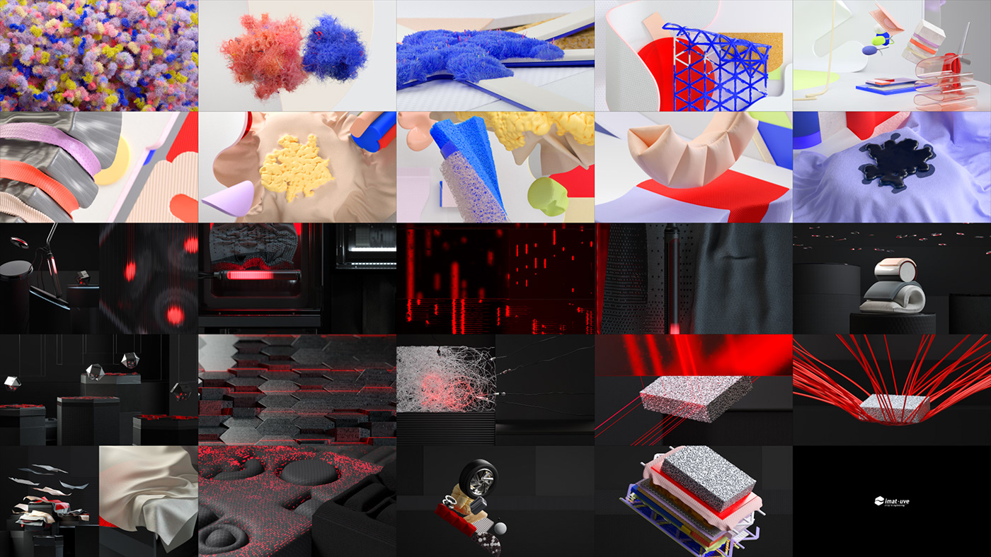 color MOTIONDESIG cinema 4d materials texture 3D Render scan laser stagedesign