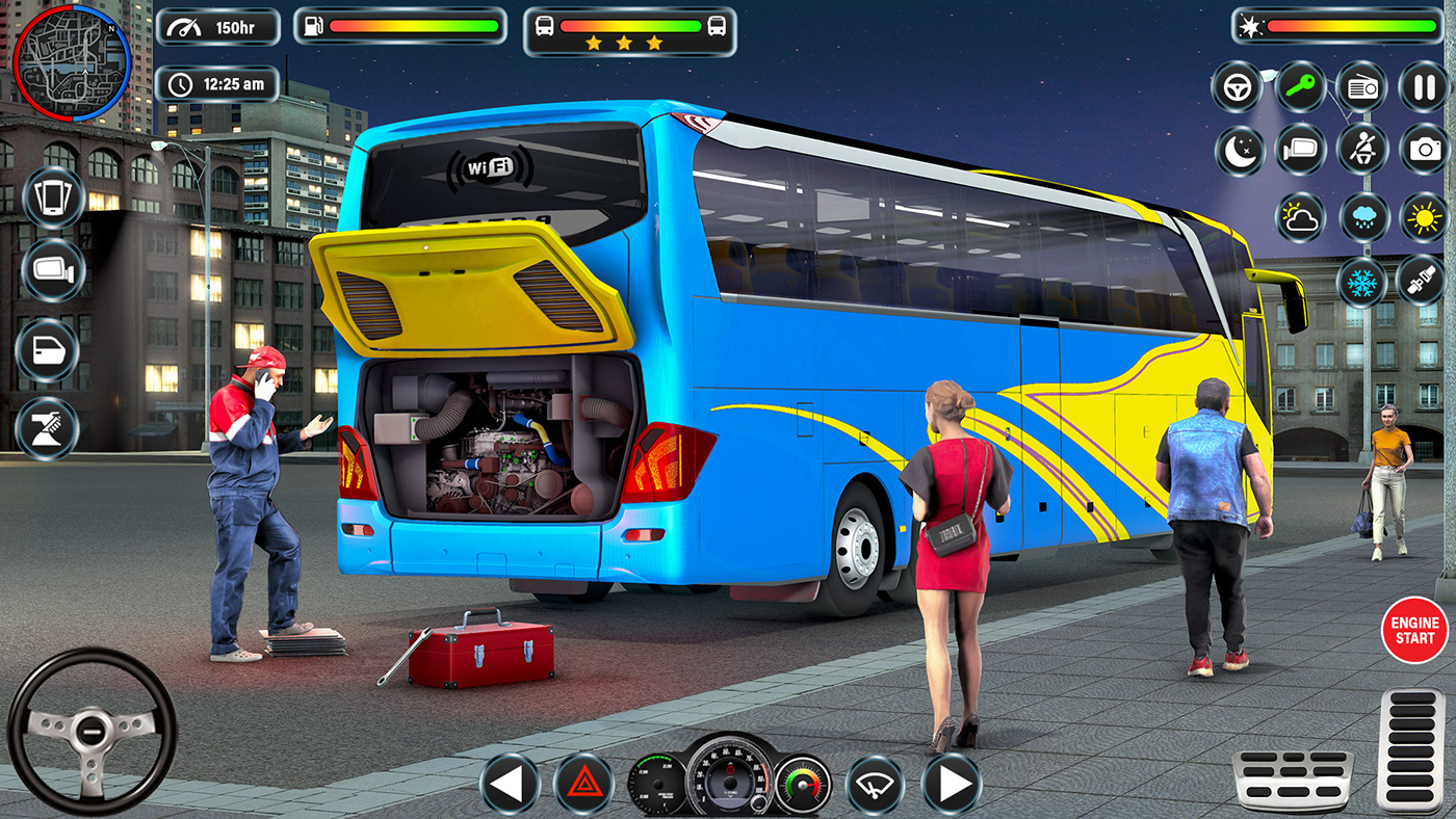 simulator Render 3D bus