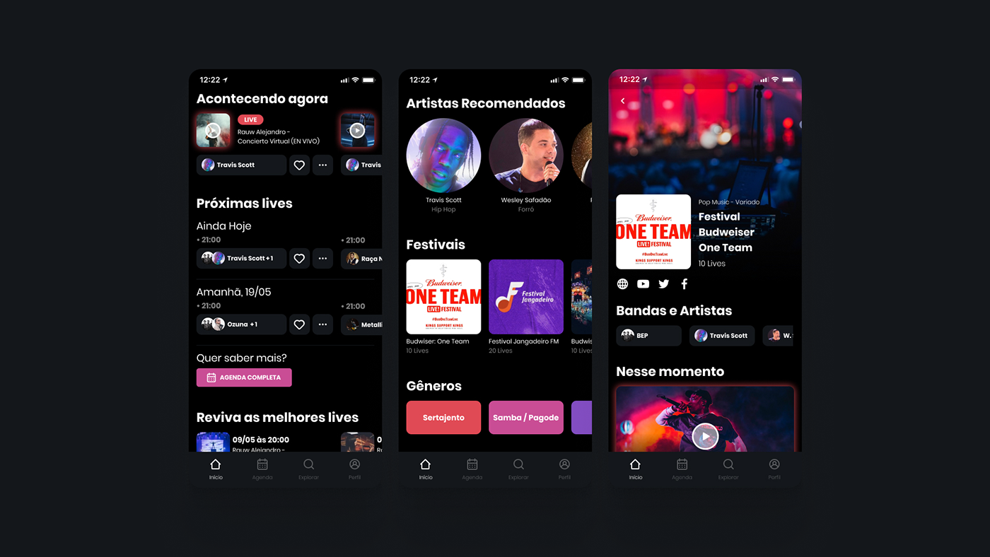 band live lives music player redesign shows video