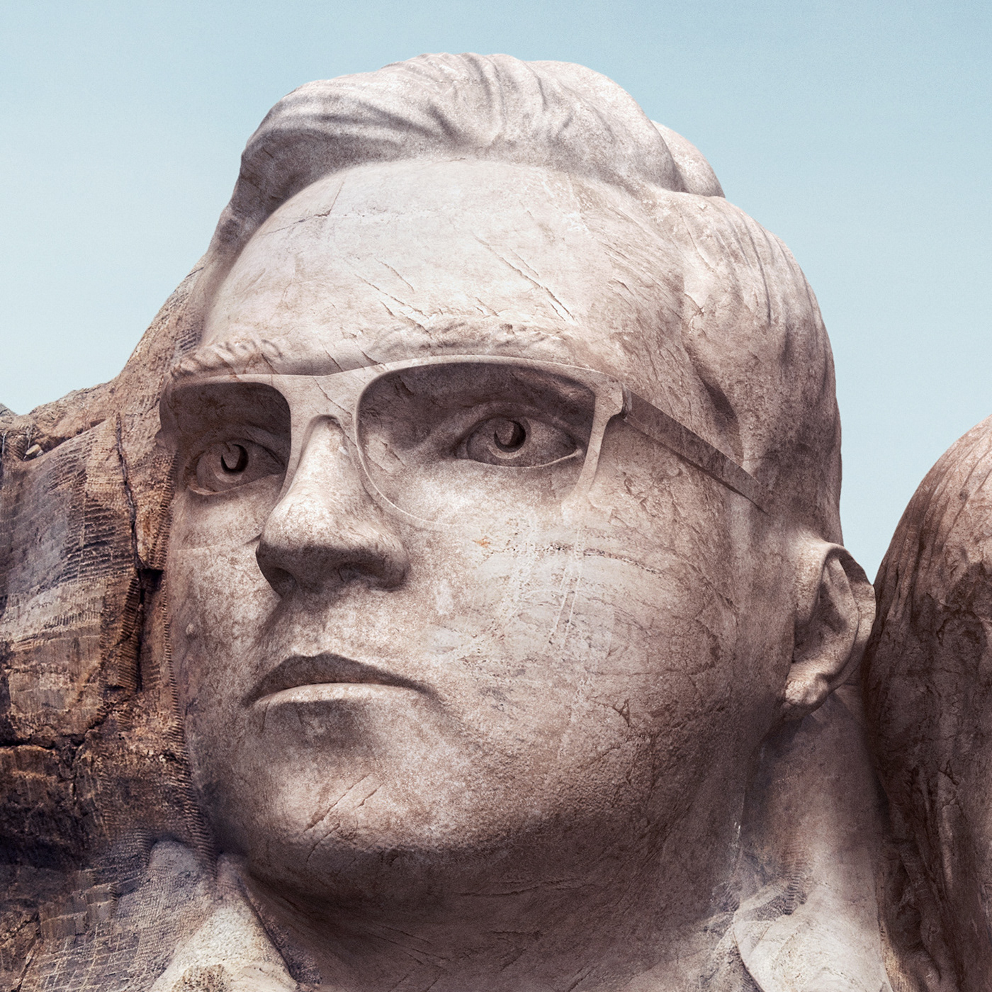 legends rushmore sculpted statues carved mounted figures stone 3D CGI presidents epic usa