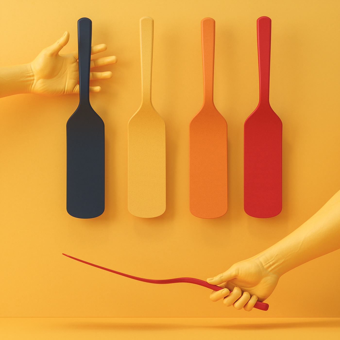 spatula 3D 3D model Render rendering product