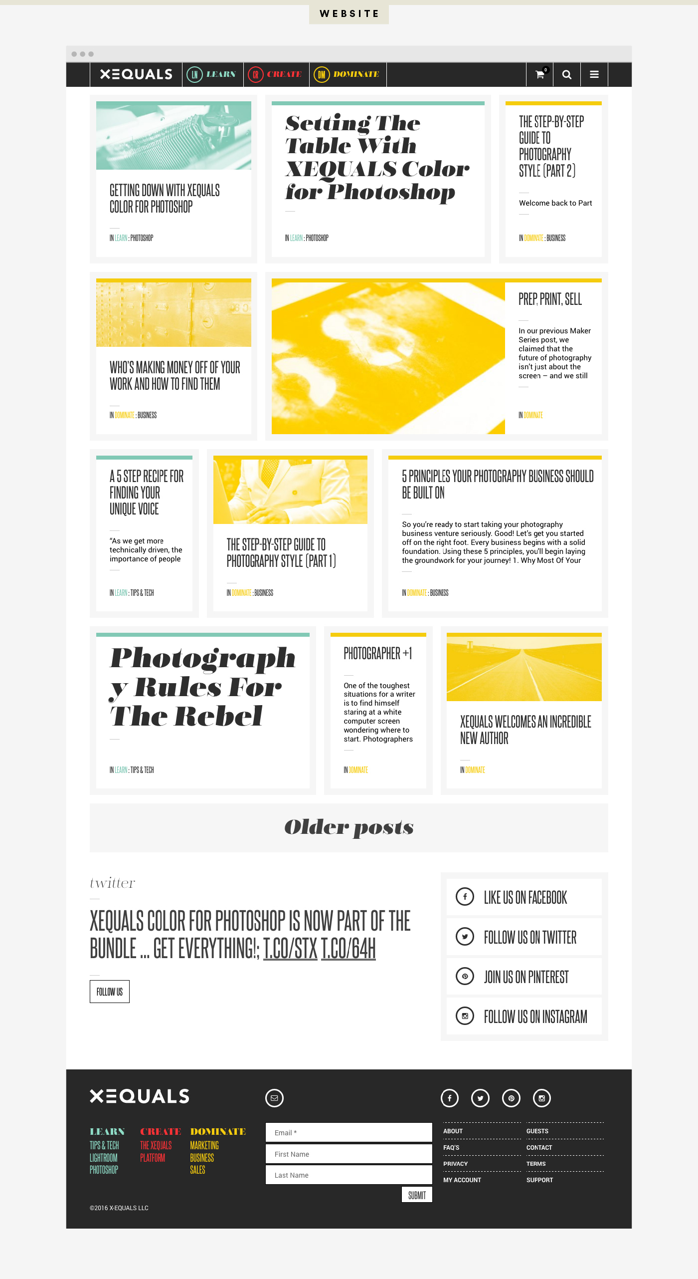 grid editorial Photography  magazine style minimal color brand interactive