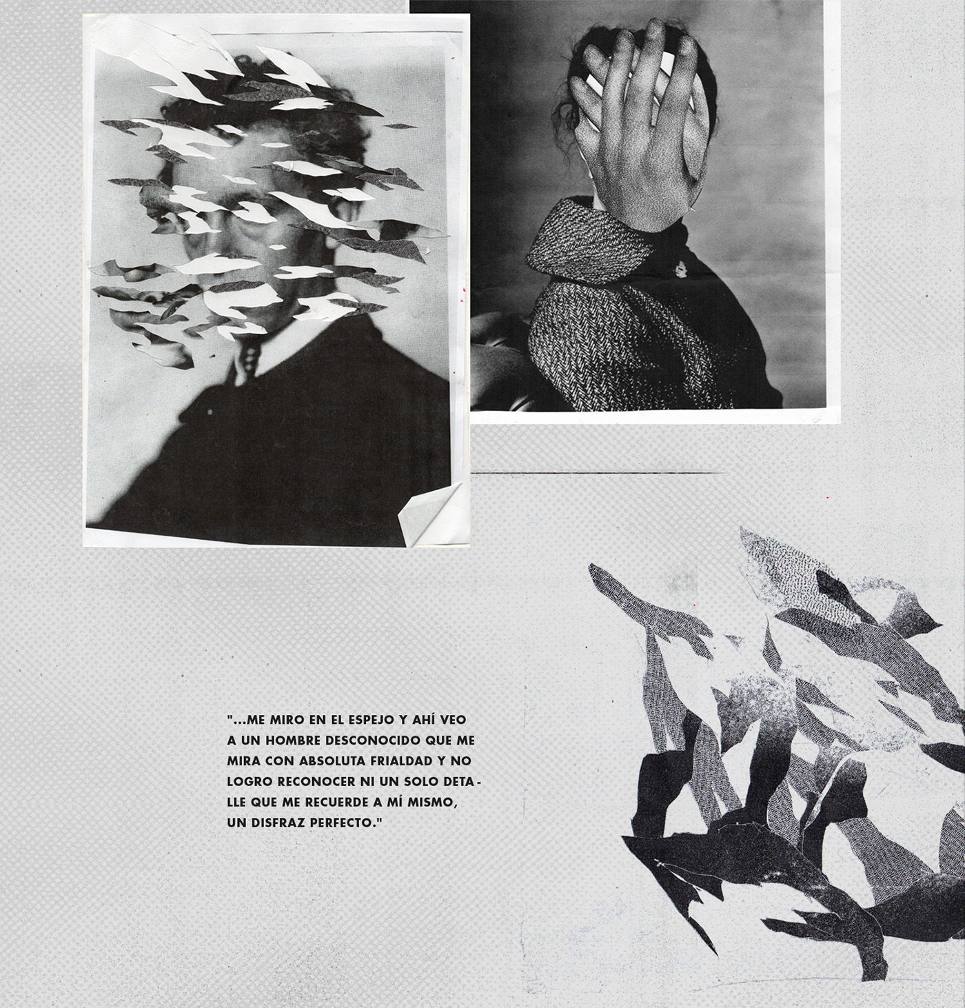 poster afiche Gabriele teatro Theatre uba noir collage photocopy fotocopia