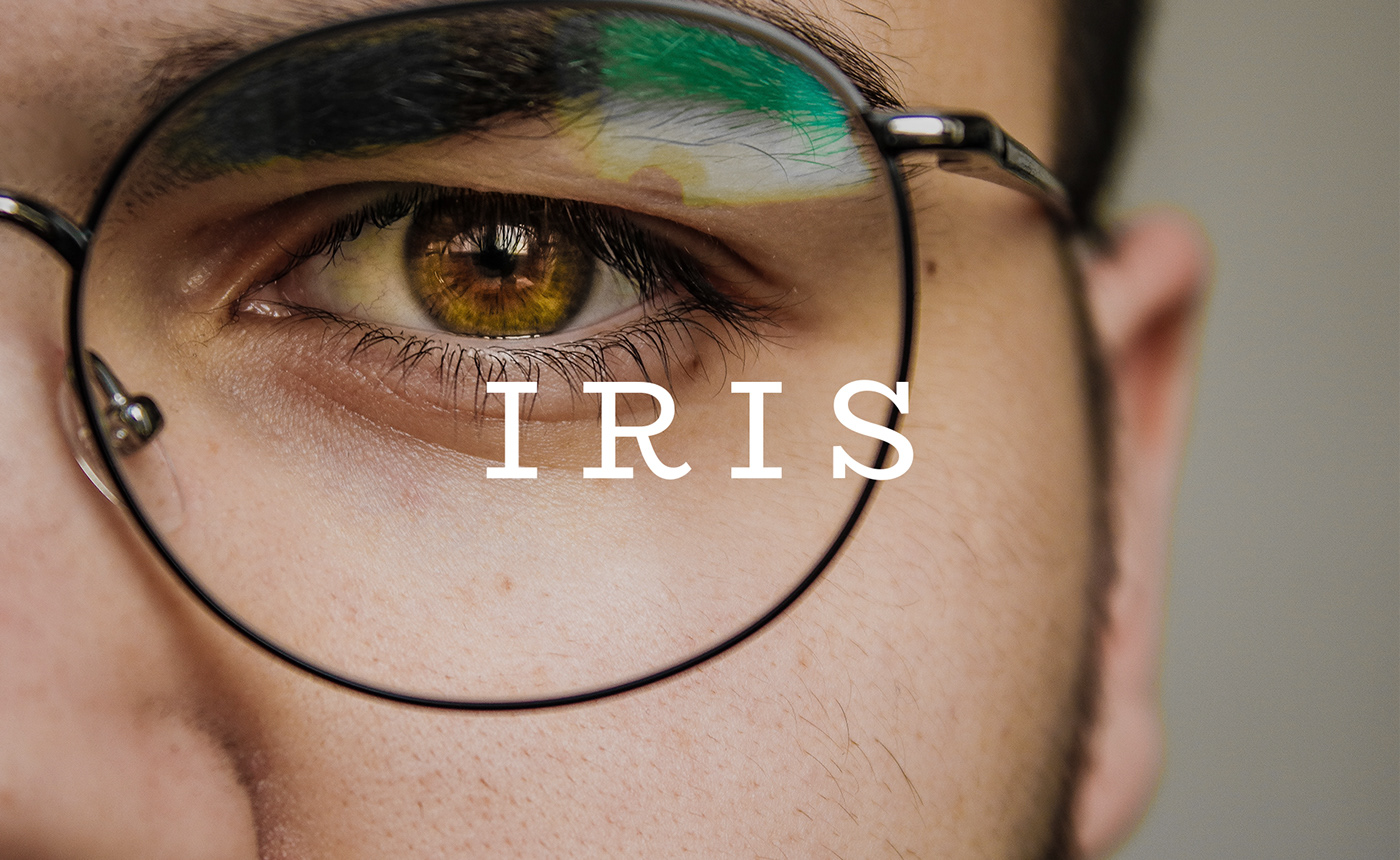 branding  design eyewear Fashion  glasses gold iris logo Logotype luxury