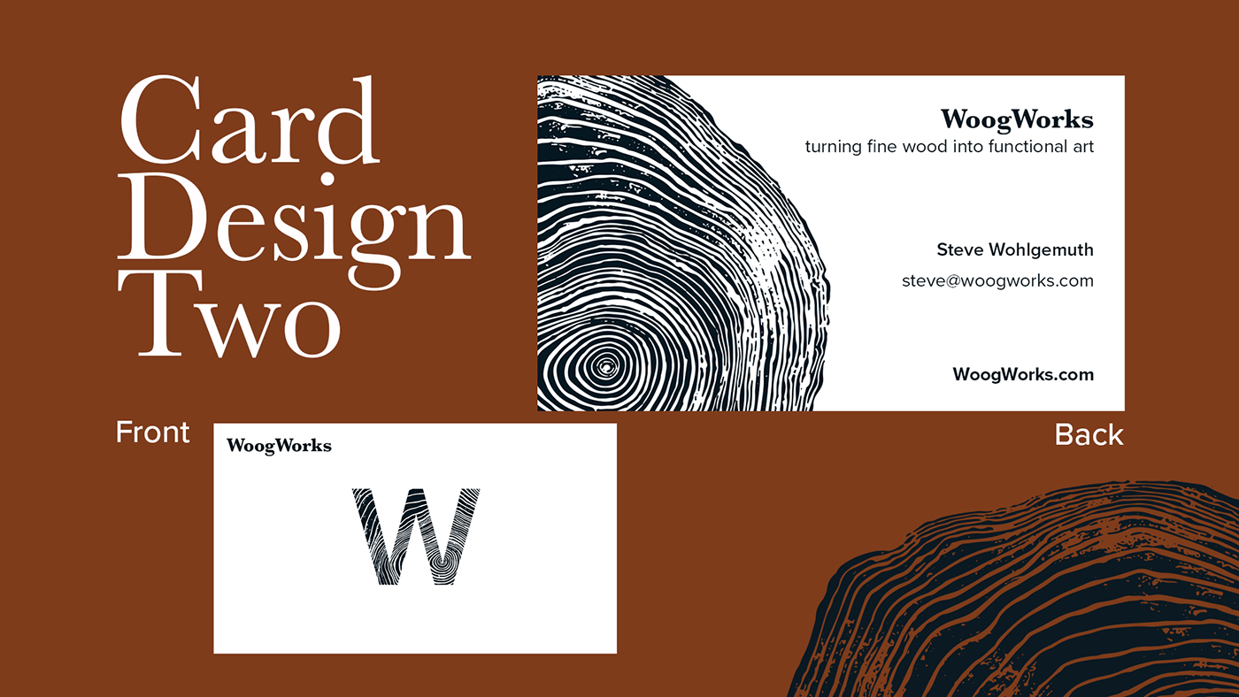 business card wood artisan neutral branding earthtone Nature